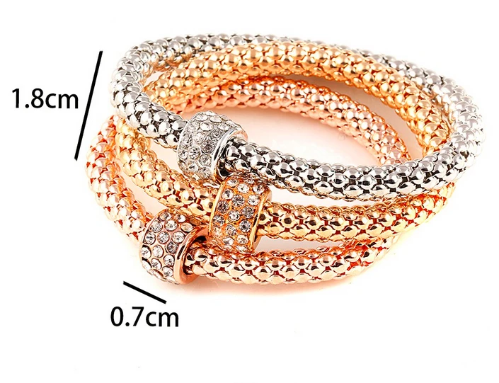 3 предмета в комплекте партия эластичные браслеты с брелоками для женщин