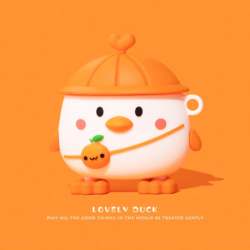 

Cartoon Cute Chicken For Airpods Case Silicone Cover For Airpods 1 2 Case Earphone 3D Headphone Case Protective For Airpods Pro