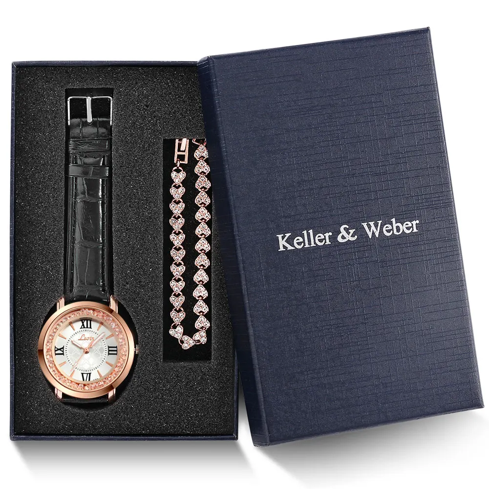 

Часы наручные женские кварцевые с круглым циферблатом, с кожаным ремешком