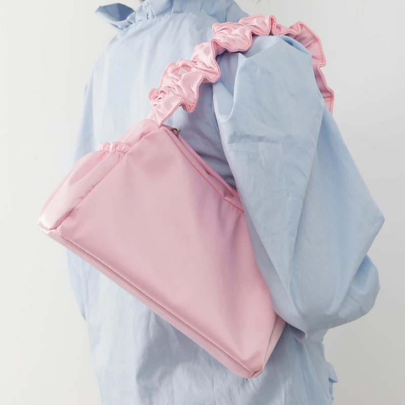 

Cloud Shoulder Bag Female OL Commute Underarm Bag Soft Leather Handbag Fold Crossbody Bags For Women 2020 High Quality Bolsa