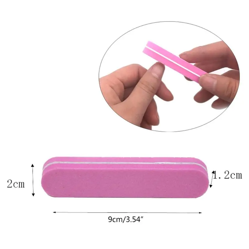 8 шт./компл. набор для ногтей искусство песка Файлы буфера губка блочная щетка