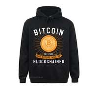 men normal harajuku hoodies bitcoin the future will be blockchained cotton fashionable mens clothes