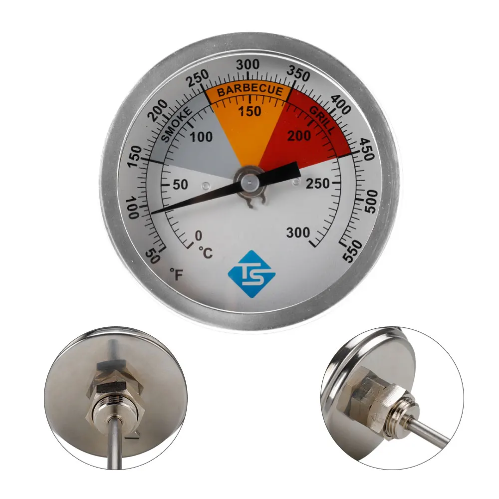 

0-300℃ Kitchen Oven Thermometers Stainless Steel Food Meat Dial Thermometer Temperature Gauge BBQ Cooking Household Supplies