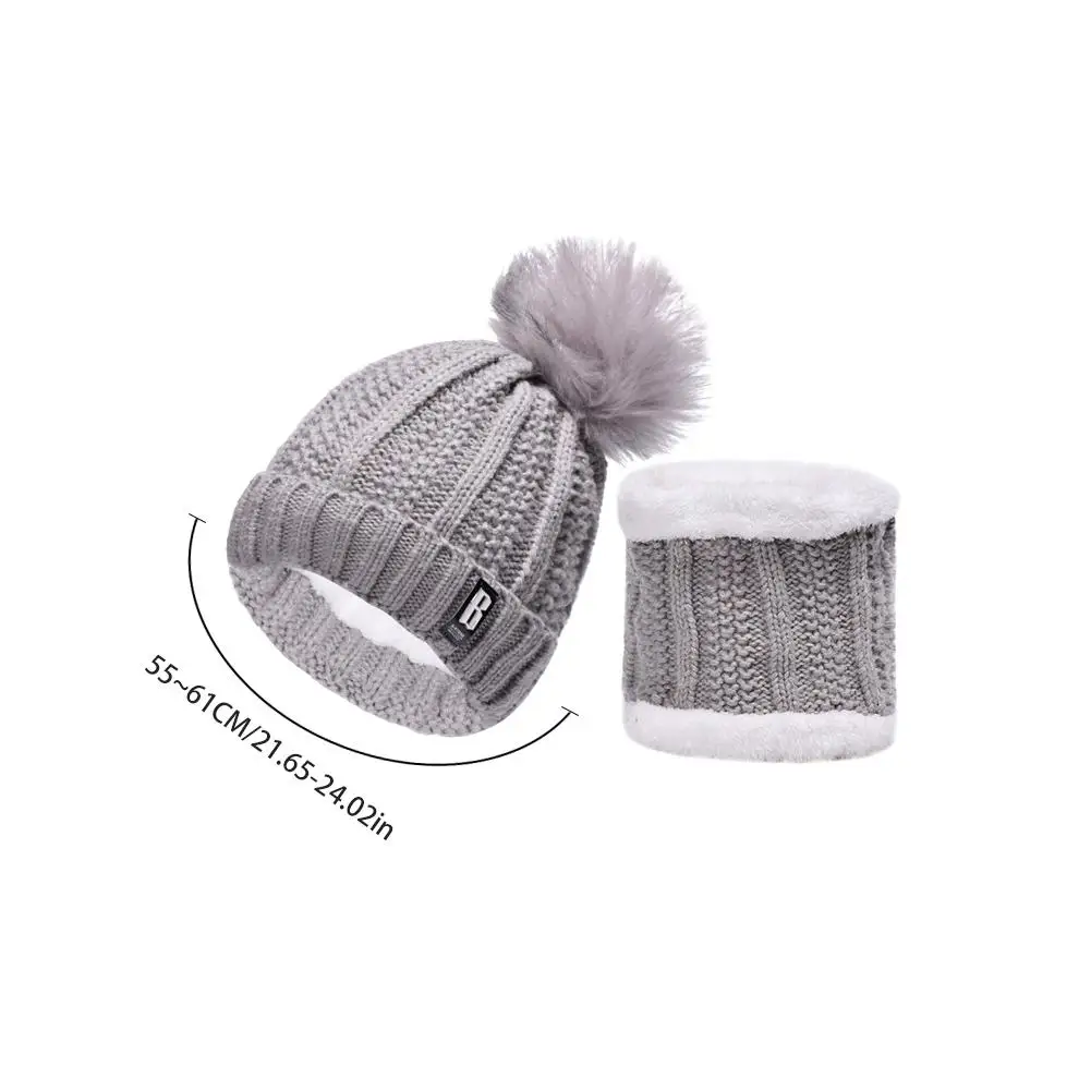 Модная одежда для детей Детская мода зимняя шапка трикотажная женская вязаная