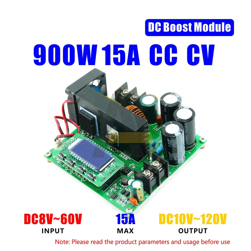 DC-DC 8-60V to 10-120V Step Up Module светодиодный Control Boost Converter 900W 15A 1200W 20A трансформатор