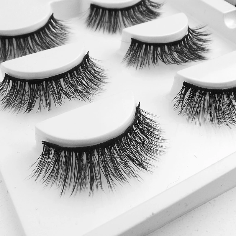 Профессиональный Набор накладных ресниц 3 пары с пинцетом наборы для макияжа