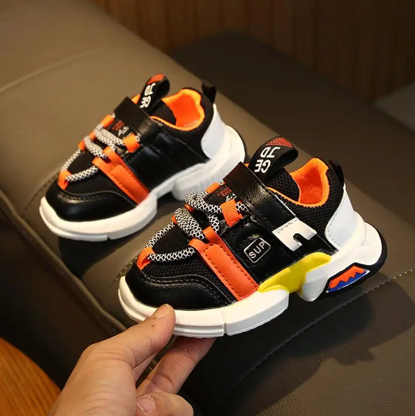 

Children's Sneakers 2020 Autumn New Trend Net Breathable Leisure Sports Running Shoes For Girls For Boys Brand Kids Shoes