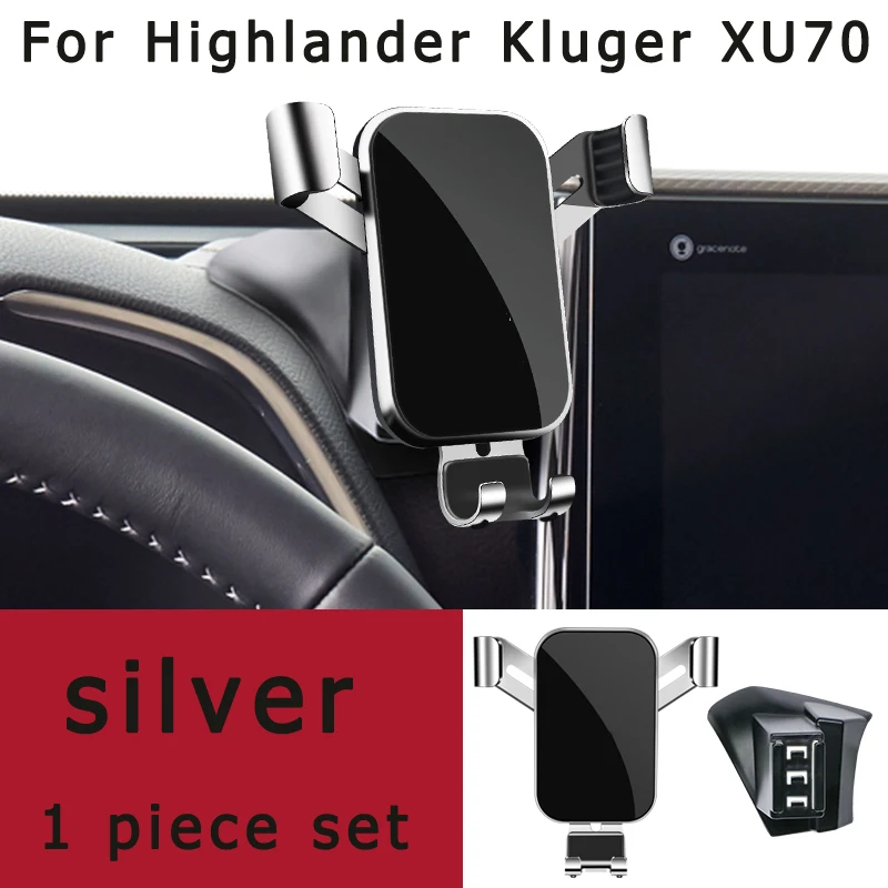 adjustable car phone mount holder for toyota highlander kluger xu70 2020 2021 2022 car interior accessories free global shipping