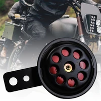 universal 12v 105db motorcycle motorbike electric horn round loud speaker siren