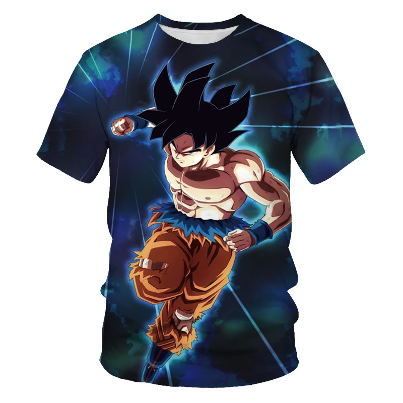

2021 summer new family parent-child 3DT shirts Dragon Ball series digital printing boys and girls casual fashion T-shirt