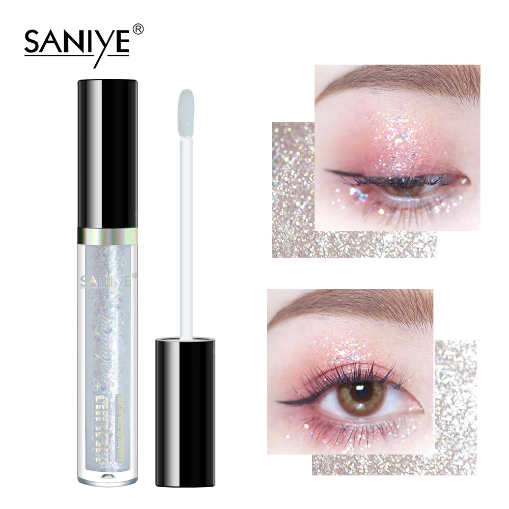 SANIYE жидкие тени для век Shimmer Shine Eye Shadow водонепроницаемые блестящие тени для век Макияж Косметика 8 цветов стойкий R1198