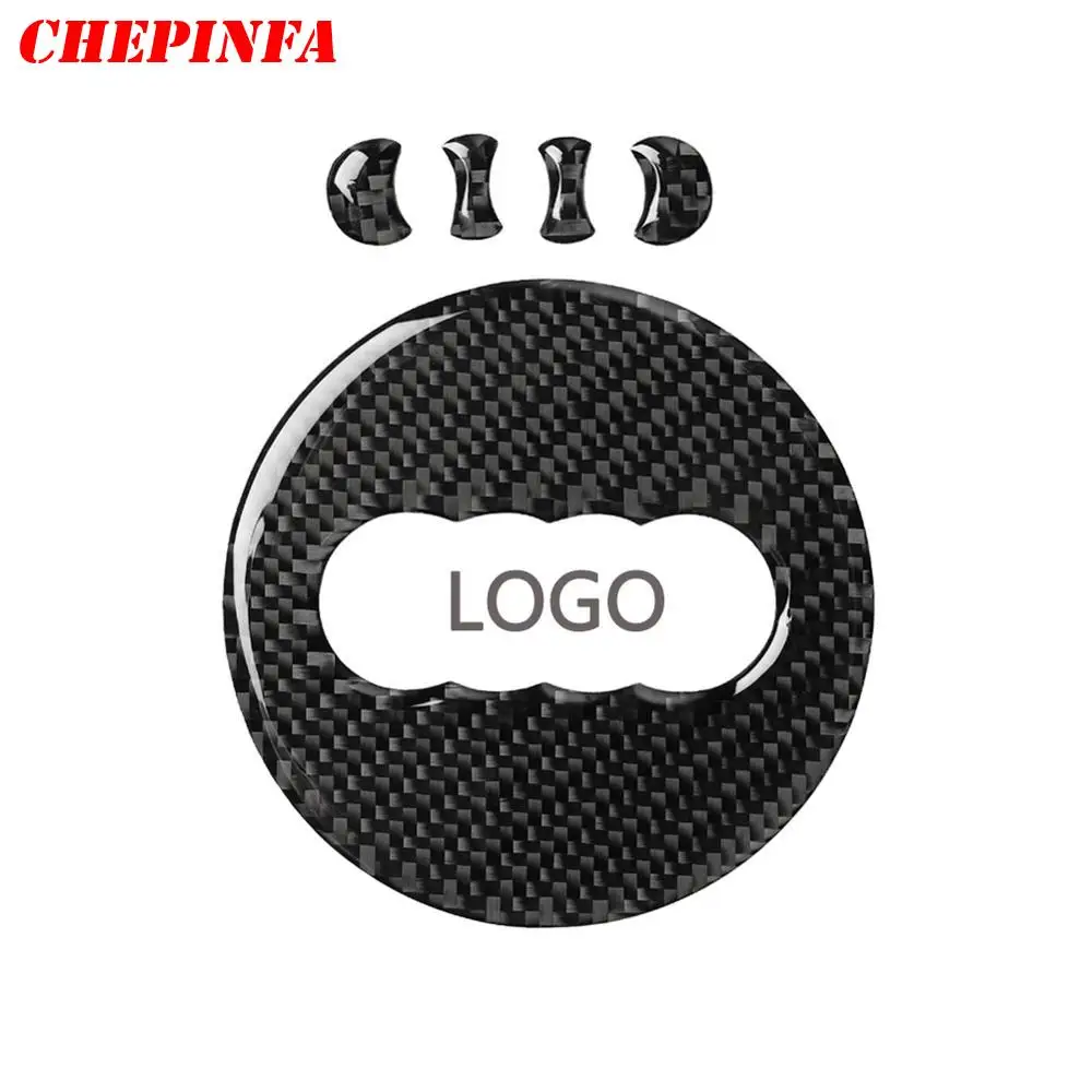 Автомобильное кольцо на руль из углеродного волокна отделка наклейка с