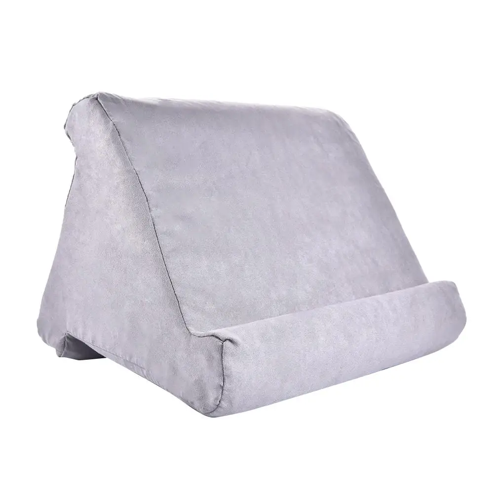 Gray Многоугольная мягкая подушка Подставка для iPad Планшета Телефона - Цвет: Gray