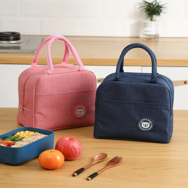 

Portable Lunch Bag Portable Waterproof Thermal Insulation Lunch Bag Student Food Storage Bag Picnic Bag Food Storage Container