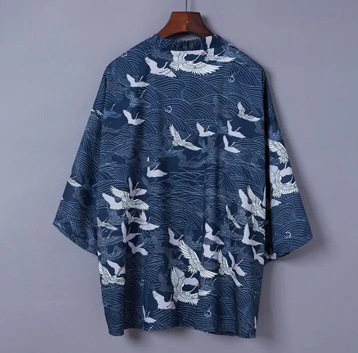 Весенние японские стили кимоно пара кардиган юката женщина мужчина свободный