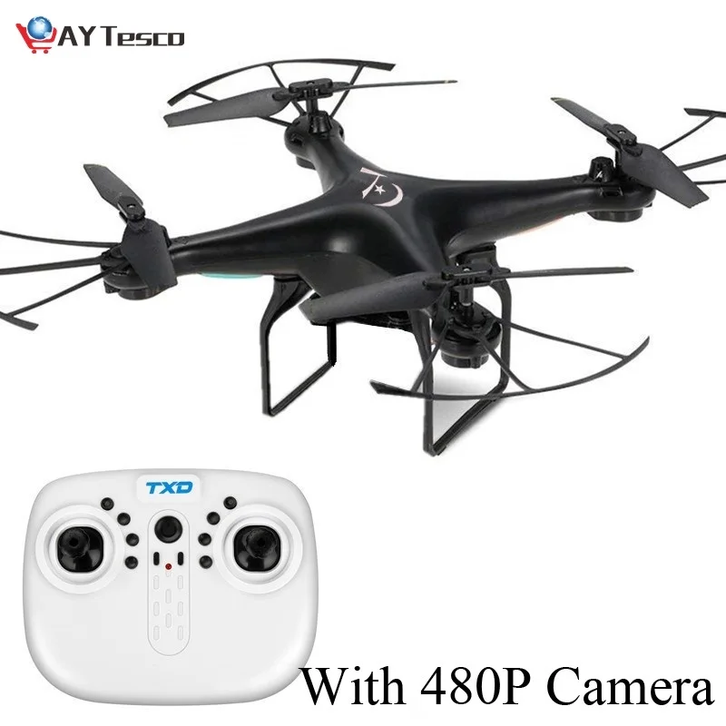 

New RC drone plane remote control quad drone TXD-8S with camera 2.4G 6 axis remote control helicopter with webcam HD adjustable