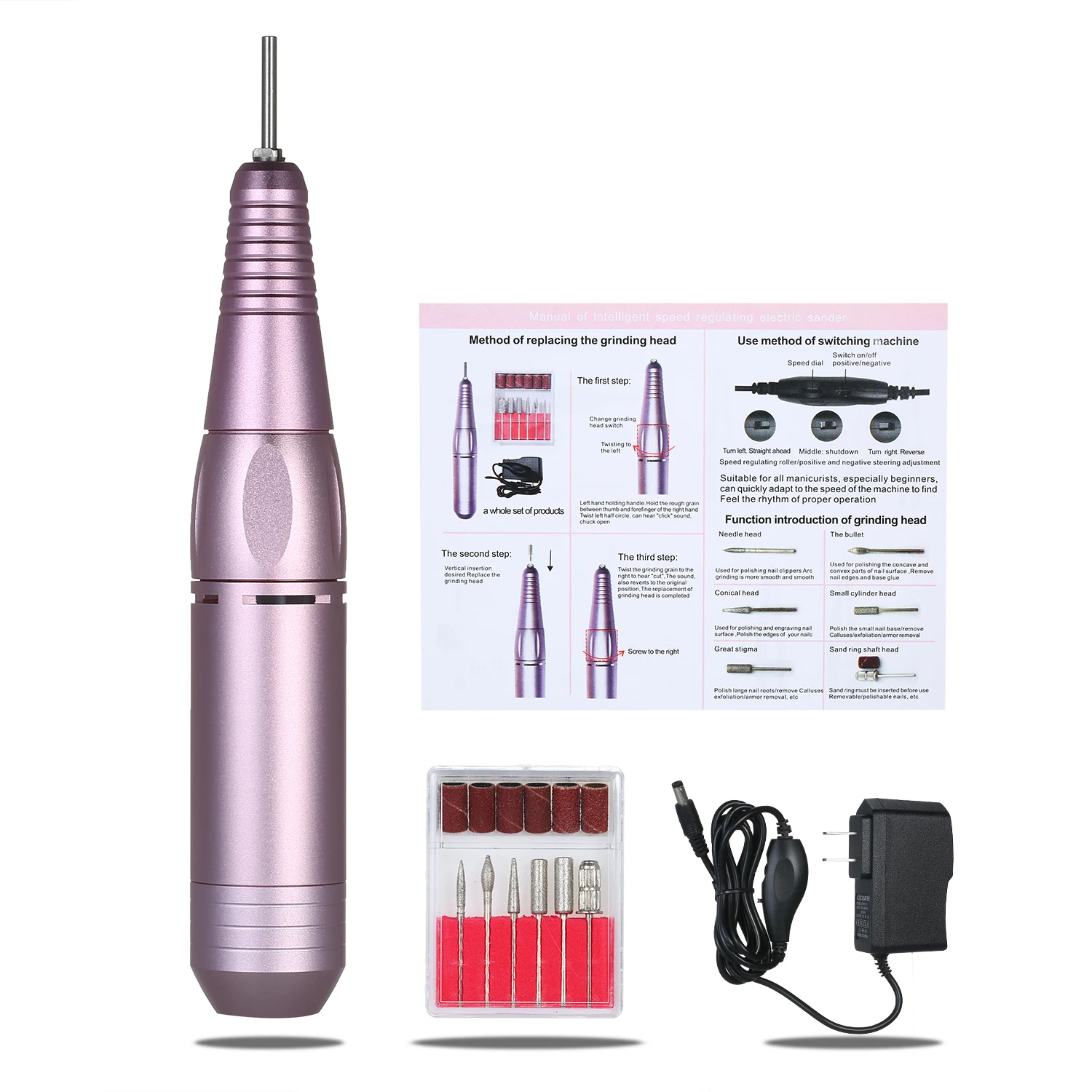 Машинка для аппаратного маникюра и педикюра 20000 об./мин.|Электрические маникюрные