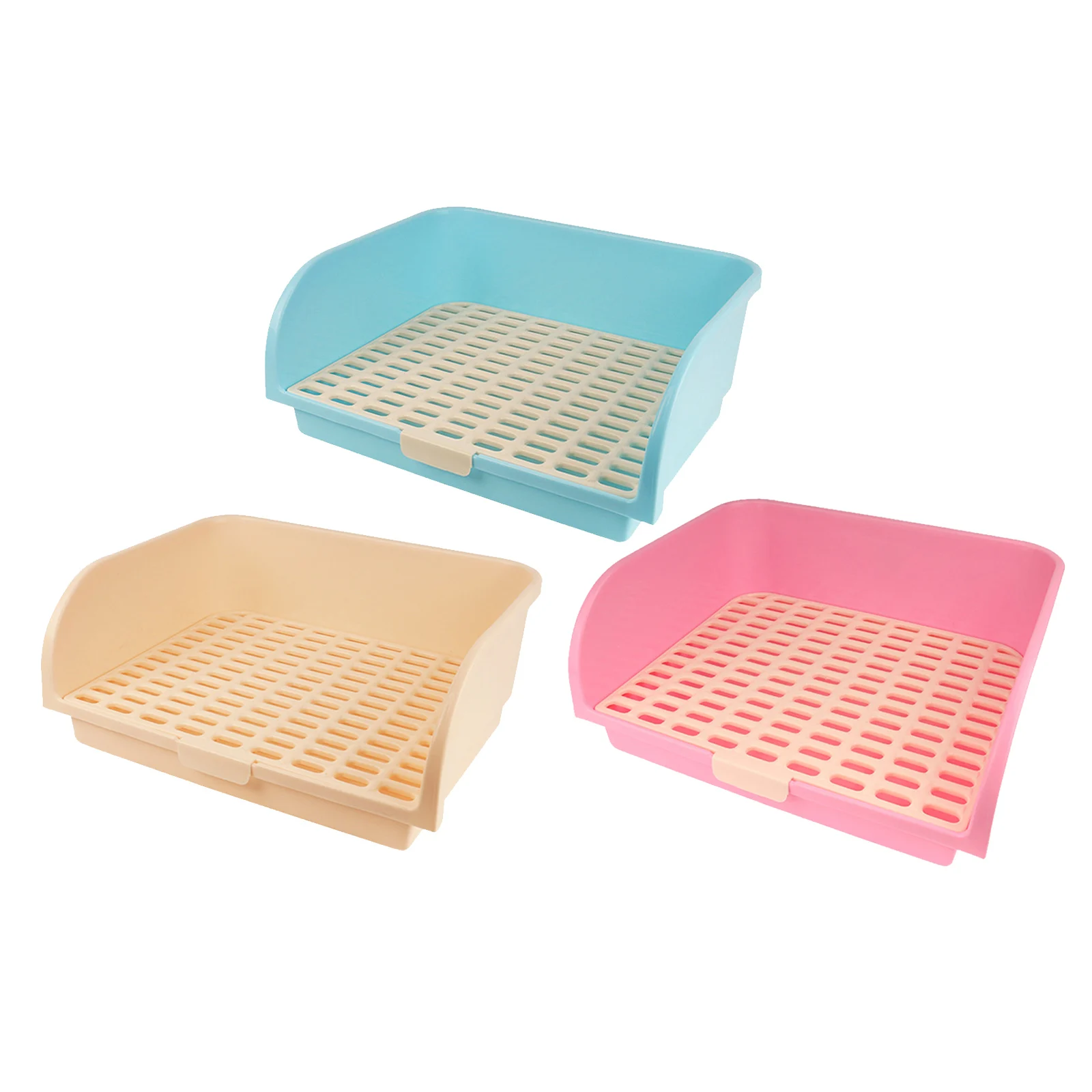 

Rabbit Toilet Box Trainer Potty Corner Tray Litter Large Animals Pet Pan For Adult Hamster Guinea Pig Ferret