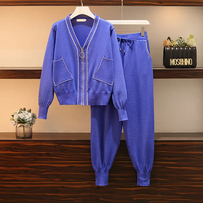 Женский спортивный костюм из двух предметов VERHELLEN трикотажный кардиган на молнии