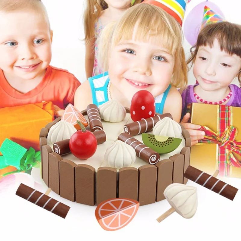 

Комплект для ролевых игр, пластиковая игрушка для еды, игрушка «сделай сам» для торта, фруктов, овощей, ролевых игр, игрушки для детей, образо...