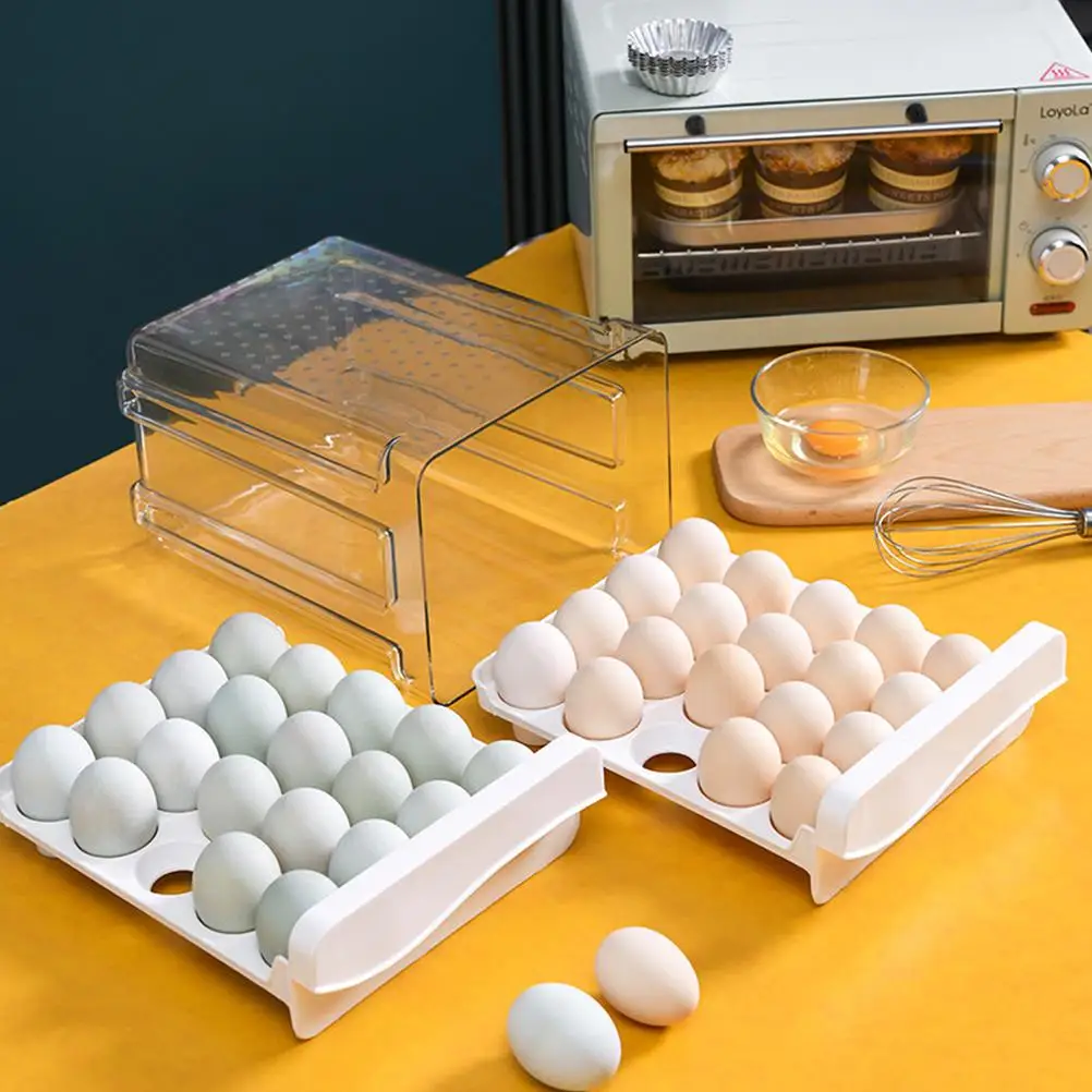 

40 Grid Kitchen Egg Storage Case Refrigerator Storage Box Fridge Egg Protect Storage Container Box Egg Organizer Storage