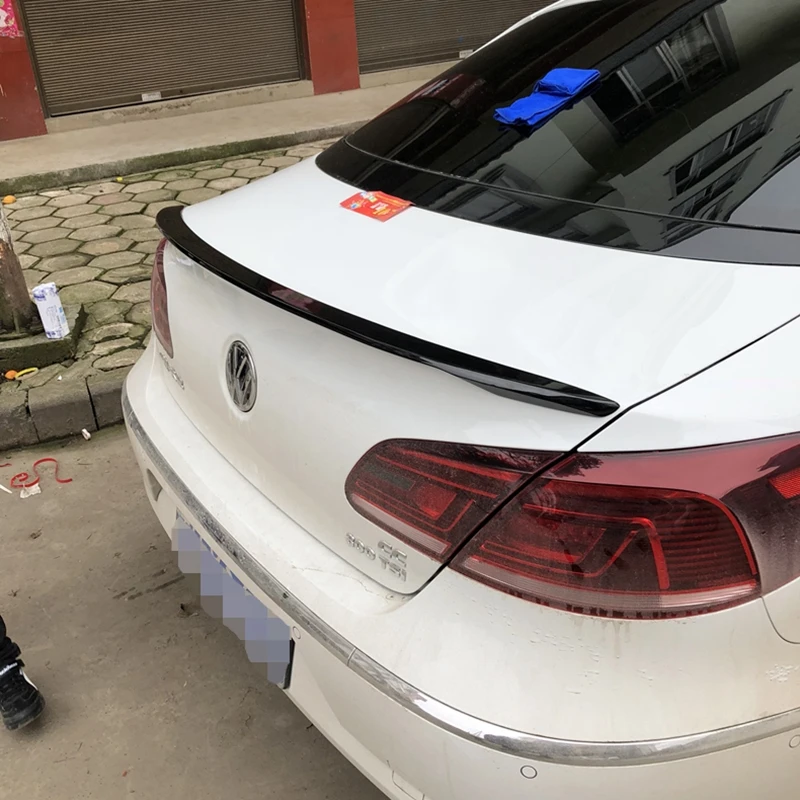 Для Volkswagen VW Passat CC 2009-2016 Авто ABS пластик Неокрашенный задний Багажник крыло губа