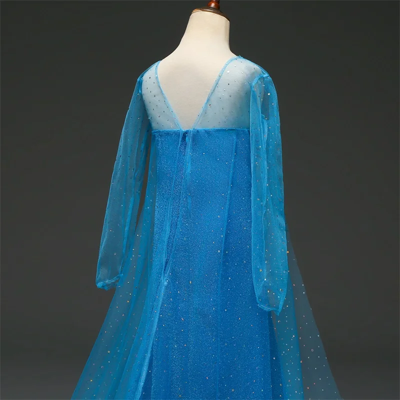 Детское платье Белоснежки для девочек Платье принцессы Эльзы Белль Длинное