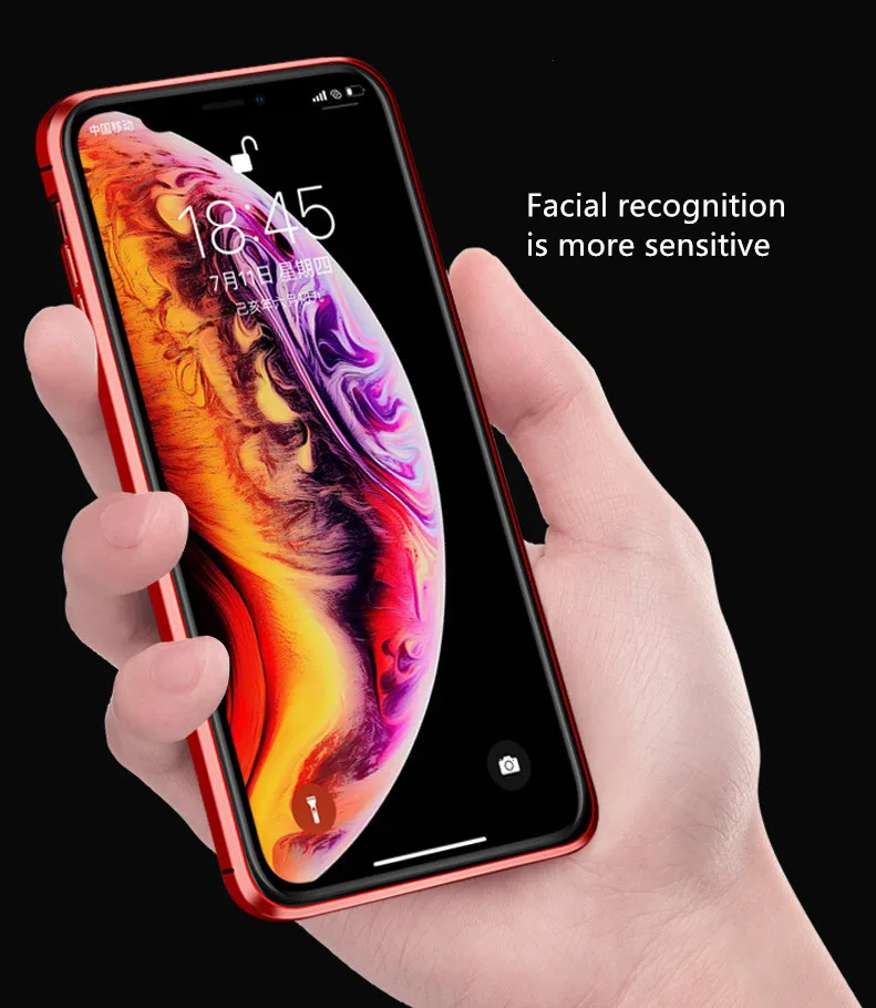 Huawei P20 анти-пип двойное стекло в рамке мобильный телефон оболочки все включено металлическая рамка Магнитный чехол для телефона