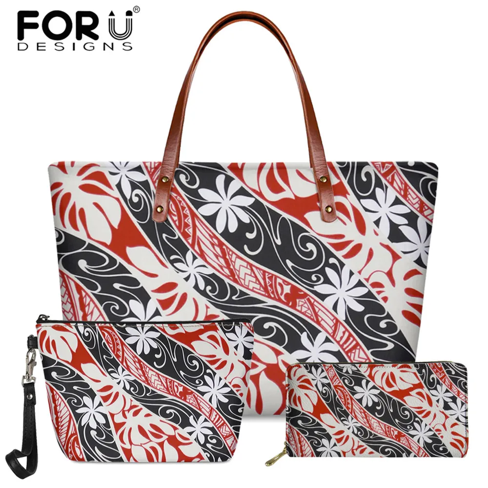 

Женские повседневные сумки FORUDESIGNS с тропическим рисунком, дизайнерская вместительная модная дамская сумочка-мессенджер с цветами