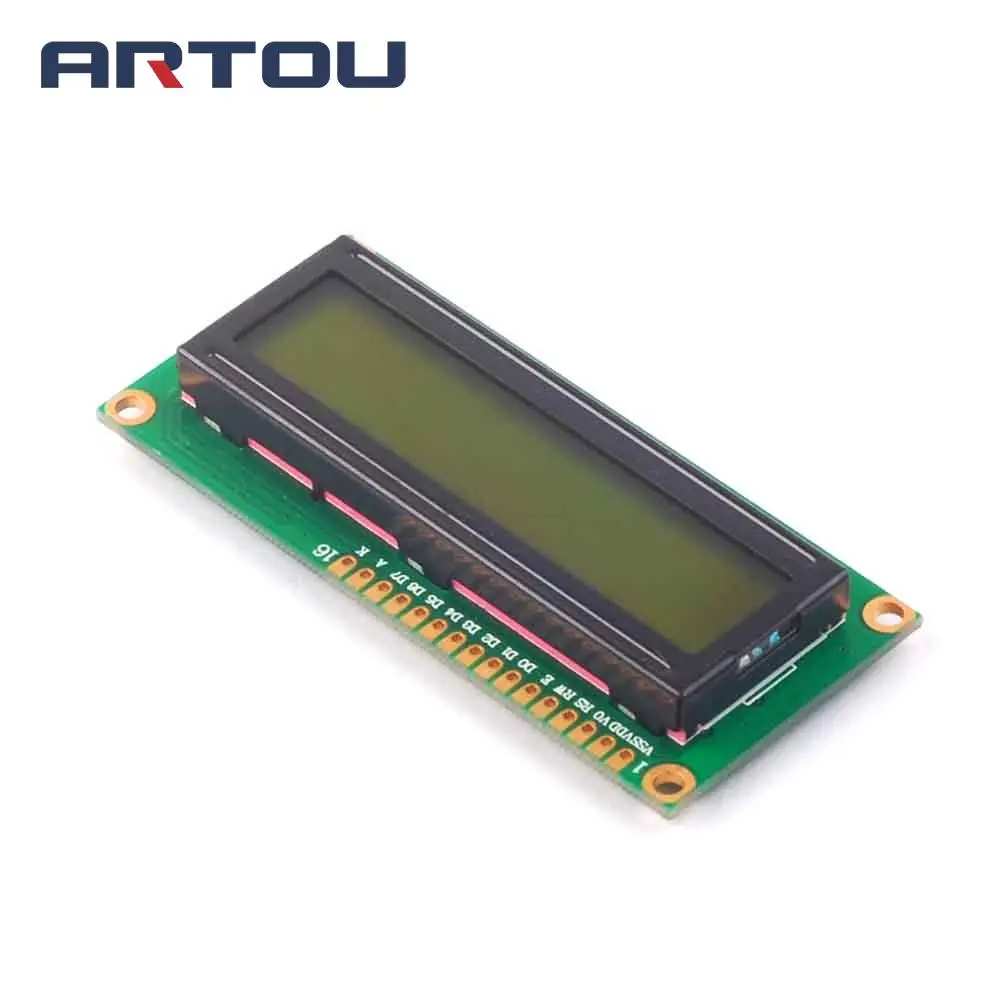 LCD1602 желто зеленый экран MCU разработка 3 V 1602 ЖК модуль|ЖК-модули| |