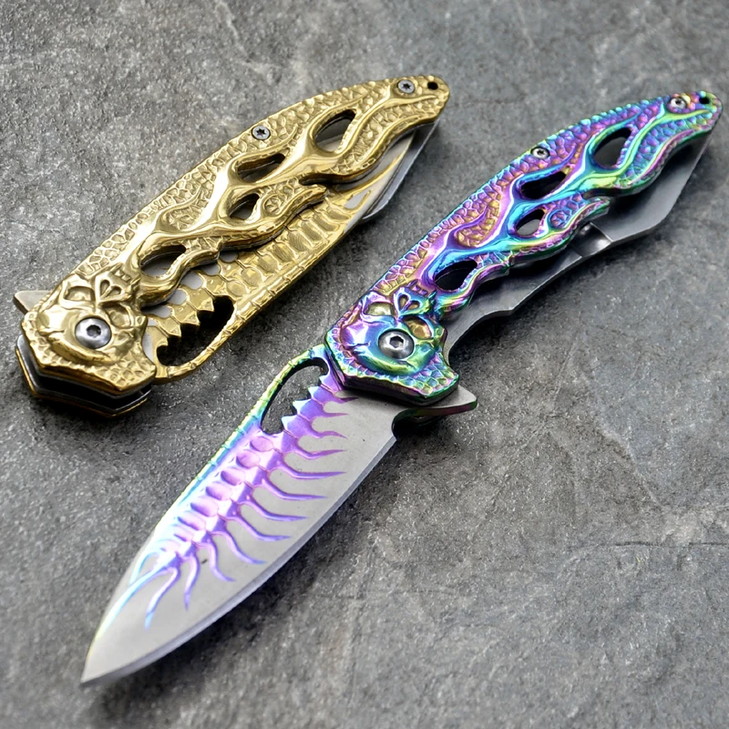 

7.8'' Damascus tactical Hunting Knife Hunting Folding Knife Pocket Knife Survival Tactical Military Knife Outdoor Camping Knives