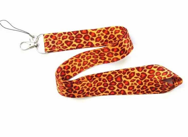 Ремешки для телефона с леопардовым принтом смешанные держатели Id бейджей