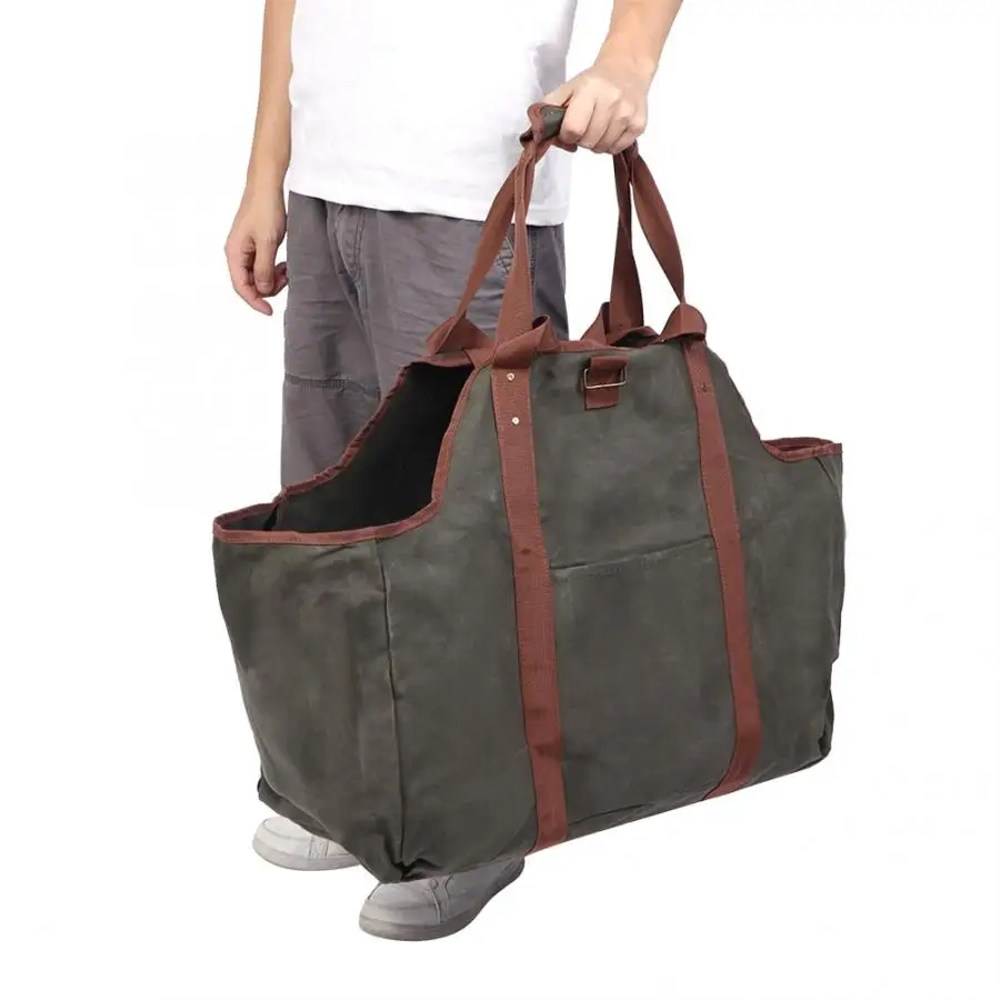 Бытовая прочная сумка для хранения вощеные деревянные сумок переносные большие