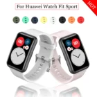 Силиконовый ремешок для Huawei Watch Fit, умный Браслет, аксессуары, высококачественный сменный спортивный ремешок с инструментами