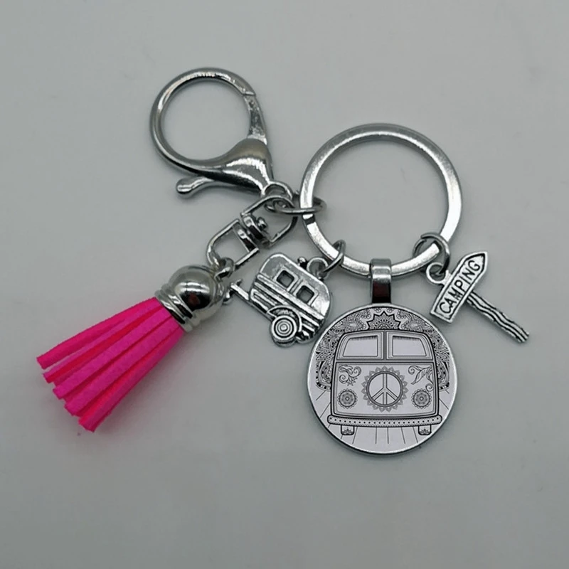 Счастливый Кемпинг милый автомобиль путешествие я лагерь Кемпер дорожный знак