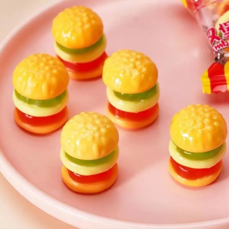 

Gummy hamburger QQ soft candy juice soft candy 10g * 5 sachets