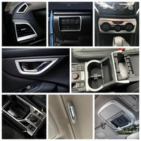 matte interior refit kit roof reading head lamps gear box air ac panel cover trim for subaru forester 2019 2020 2021 2022