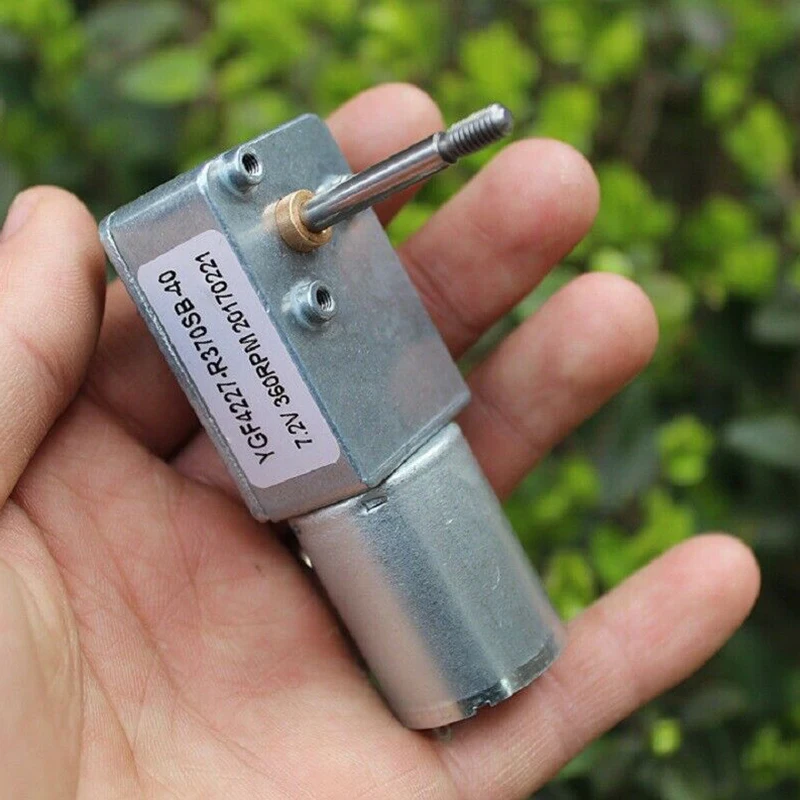 DC 3 V-9 V 5V 6V 7 2 360RPM Высокий Крутящий Момент Микро 370 турбо червячный Шестерни