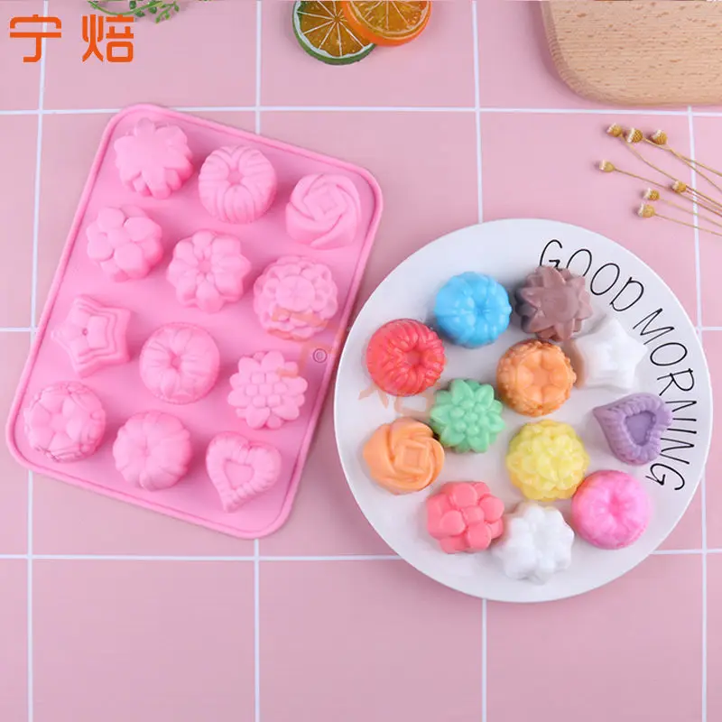 

Household creative cute cartoon silicone ice lattice household DIY ice mold