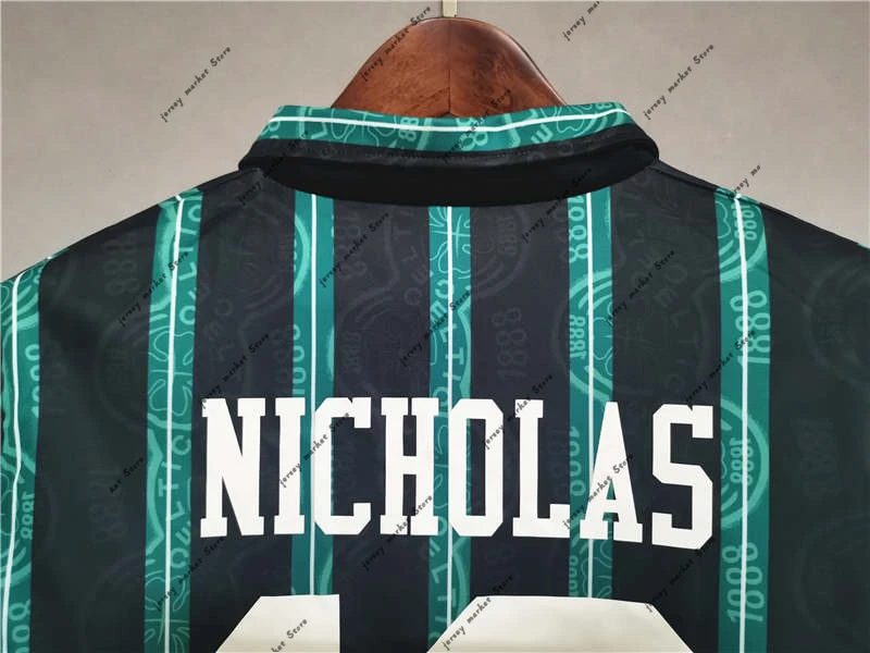 

10 NICHOLAS away Retro Soccer Jersey Classics Football Shirt chandal hombre futbol trainingspak voetbal