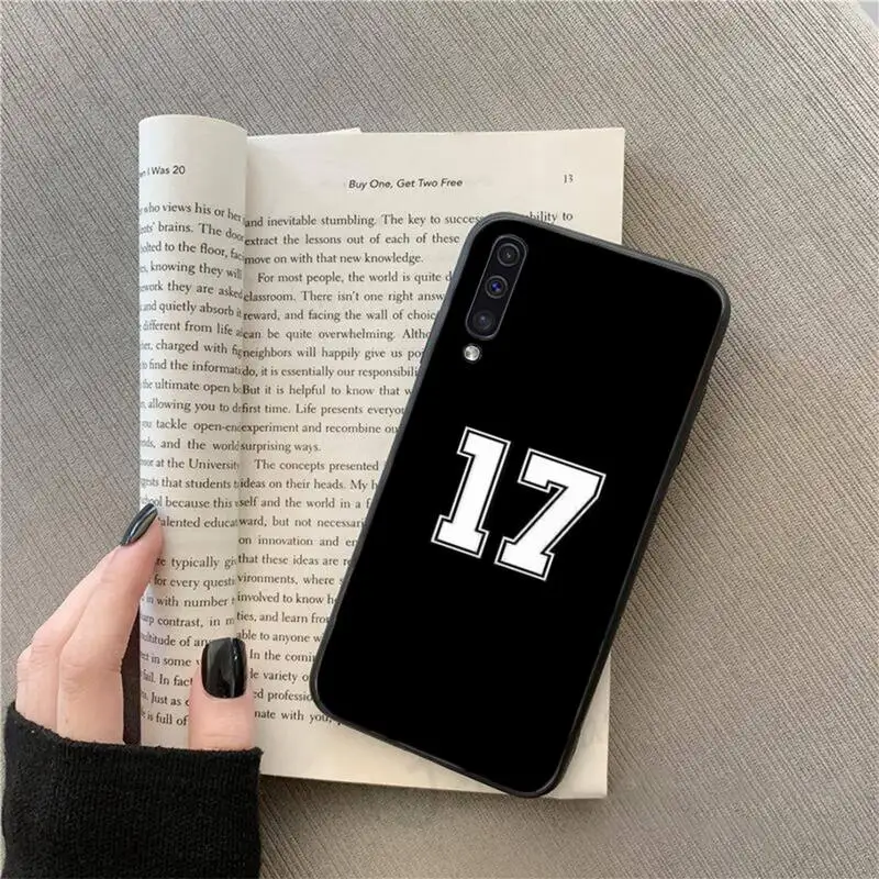 

Football Lucky number letter pattern Phone Case For Samsung galaxy S 9 10 20 A 10 21 30 31 40 50 51 71 s note 20 j 4 2018 plus