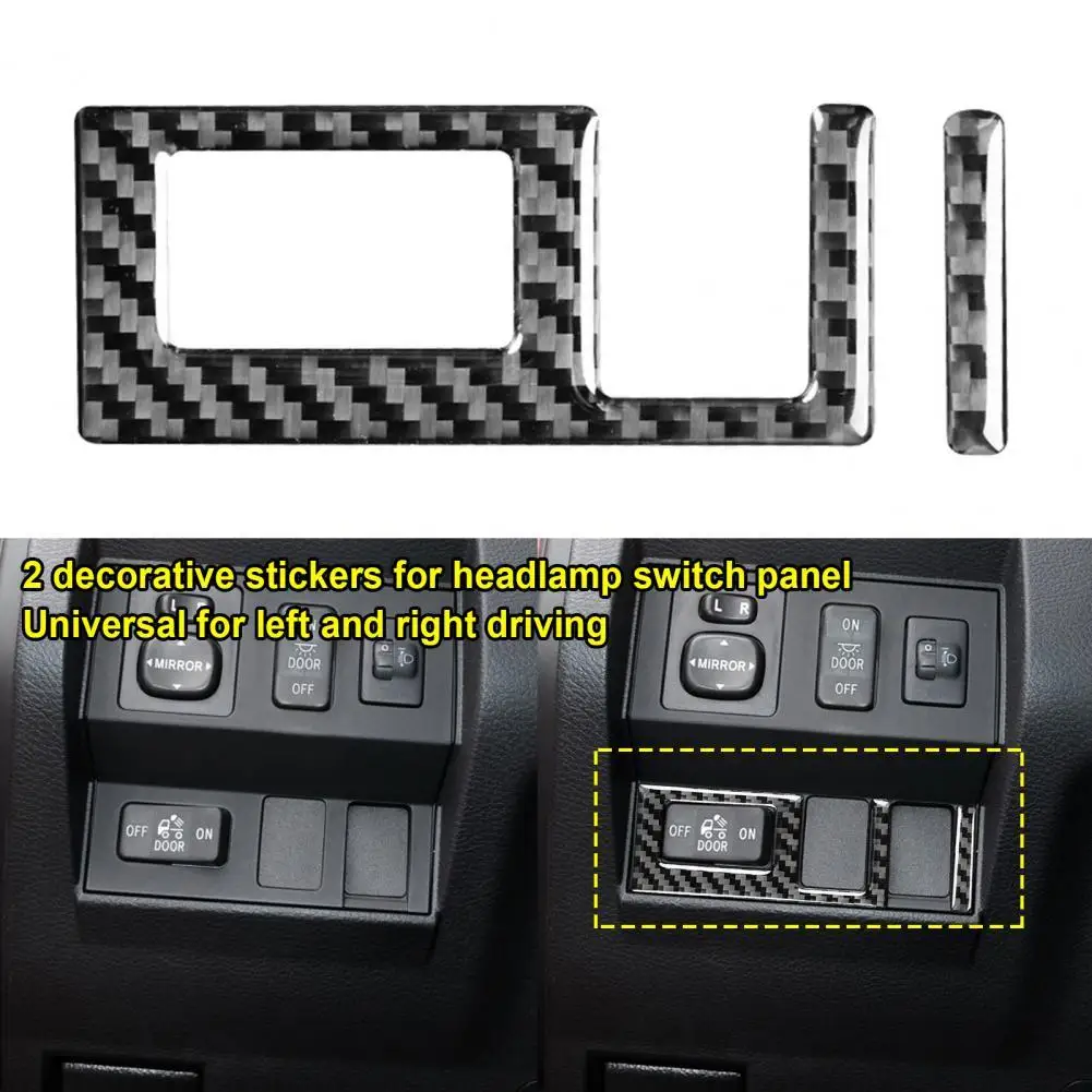 

2 шт., Декоративные Чехлы для фар из углеродного волокна