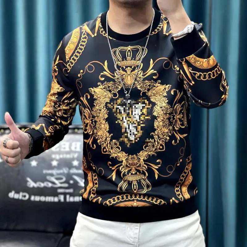 

Роскошная золотая искусственная винтажная дизайнерская мужская одежда 2021 модная необычная одежда товары стильная уличная одежда