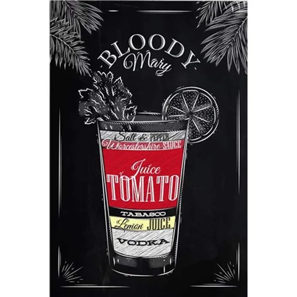 

Жестяной знак Кровавая Мэри, художественное настенное украшение, винтажный декоративный знак, украшение на стену кофе