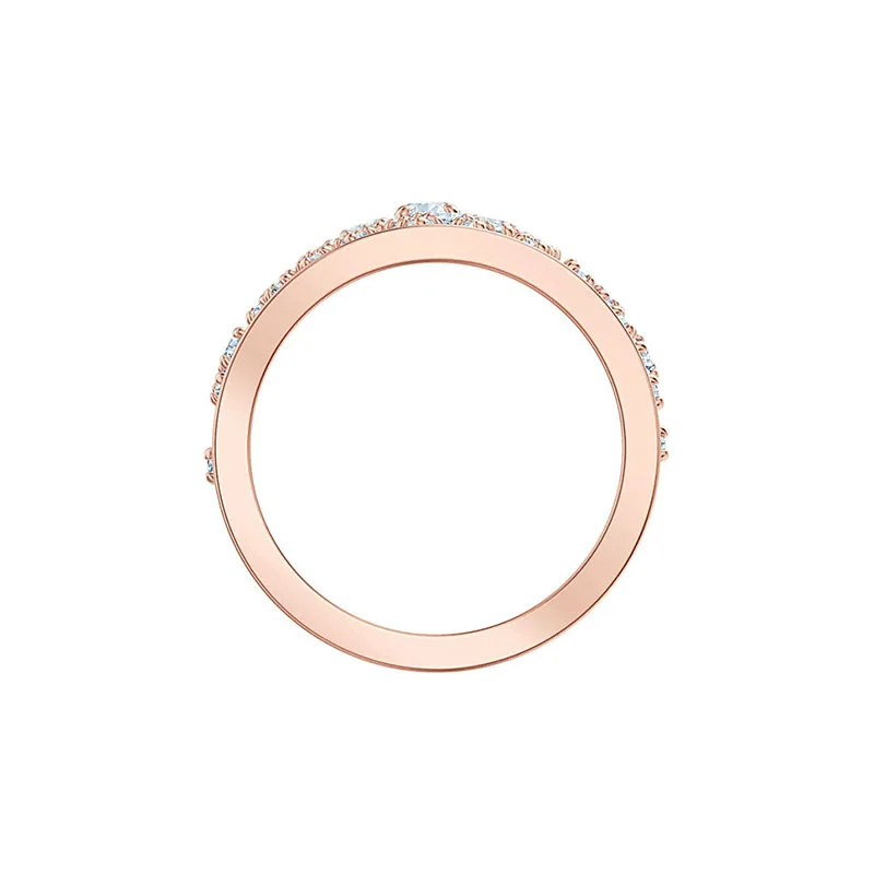 

Fashion Trend SWA New PRECISELY Ring Rose Gold Elegant Charm Spider Web Decoration Female Engagement Ring Jewelry Romantic Gift