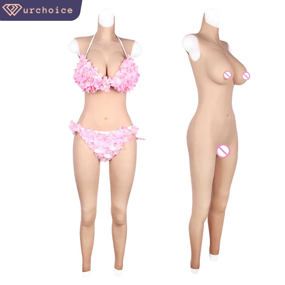 

Силиконовый боди с D-образной чашкой для косплея, Мужской полный костюм с грудью, костюм для трансвеститов, Трансвестит, трансвестит