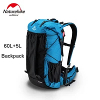 naturehike camping backpack 605l high capacity travel bag 1 16kg ultralight hiking sport storage backpack aluminum alloy frame