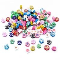 10mm polymer clay flower beads for jewelry making bracelet accessories diy necklace beads loose spacer clay beads whosale