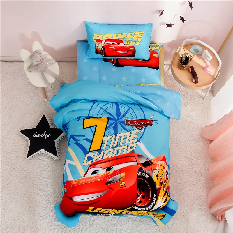 Детский комплект постельного белья из 100% хлопка с пододеяльником и подушкой | Дом