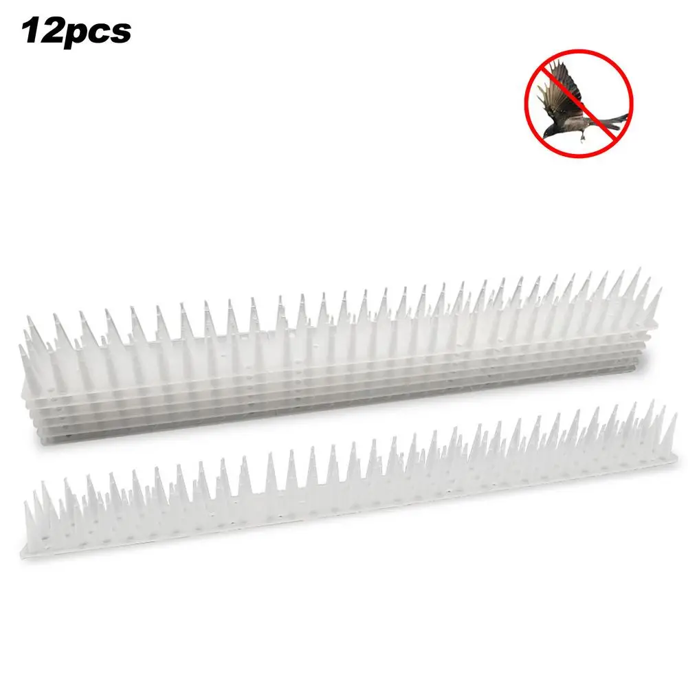 

HOT SALE Plastic Anti-bird Spikes Against Birds Garden Outdoor Decoration Scare Cat Anti Pigeon Repeller Animal 12PCS/pack